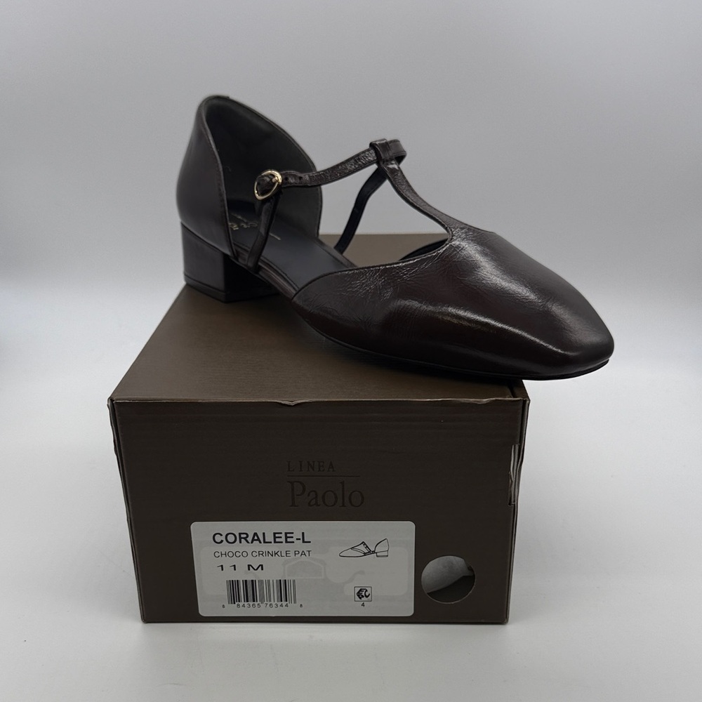 LINEA Paolo Coralee T-Strap Low Heel Pump
